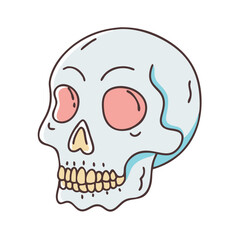 skull vector icon, skull vector illustration - simple illustration of skull, perfect for logos and icons skull