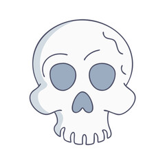 skull vector icon, skull vector illustration - simple illustration of skull, perfect for logos and icons skull