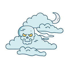 spooky fog vector icon, spooky fog vector illustration - simple illustration of spooky fog, perfect for logos and icons spooky fog