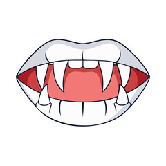 vampire fangs vector icon, vampire fangs vector illustration - simple illustration of vampire fangs, perfect for logos and icons vampire fangs
