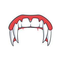 vampire fangs vector icon, vampire fangs vector illustration - simple illustration of vampire fangs, perfect for logos and icons vampire fangs
