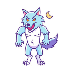 werewolf vector icon, werewolf vector illustration - simple illustration of werewolf, perfect for logos and icons werewolf