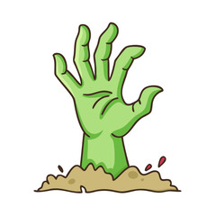 zombie hand rising from ground icon, zombie hand rising from ground vector,