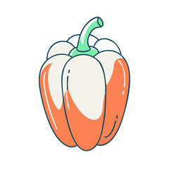 bell pepper vector icon, bell pepper vector illustration - simple illustration of bell pepper, perfect for logos and icons bell pepper