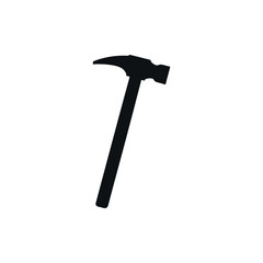 hammer icon, Simple Hammer Silhouette Icon - Clean Design for Digital Use isolated on white background