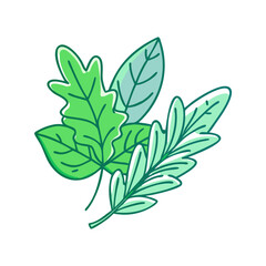 fresh herbs vector icon, fresh herbs vector illustration - simple illustration of fresh herbs, perfect for logos and icons fresh herbs