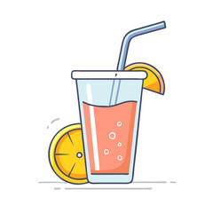 fresh juice vector icon, fresh juice vector illustration - simple illustration of fresh juice, perfect for logos and icons fresh juice