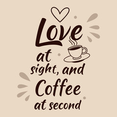 A cozy and charming typographic poster with love quote on a warm color palette