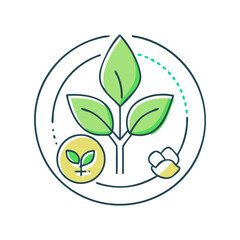 plant based symbol vector icon, plant based symbol vector illustration - simple illustration of plant based symbol, perfect for logos and icons plant based symbol