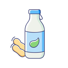 soy milk bottle vector icon, soy milk bottle vector illustration - simple illustration of soy milk bottle, perfect for logos and icons soy milk bottle