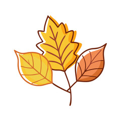 Obraz premium autumn leaves vector icon, autumn leaves vector illustration - simple illustration of autumn leaves, perfect for logos and iconsautumn leaves