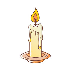 candlelight vector icon, candlelight vector illustration - simple illustration of candlelight, perfect for logos and iconscandlelight