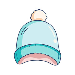 cozy beanie hat vector icon, cozy beanie hat vector illustration - simple illustration of cozy beanie hat, perfect for logos and iconscozy beanie hat