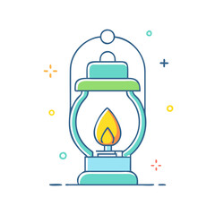 lantern vector icon, lantern vector illustration - simple illustration of lantern, perfect for logos and iconslantern