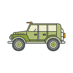 historic military vehicle vector icon, historic military vehicle vector illustration - simple illustration of historic military vehicle, perfect for logos and icons historic military vehicle