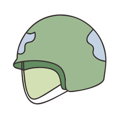 military helmet vector icon, military helmet vector illustration - simple illustration of military helmet, perfect for logos and icons military helmet