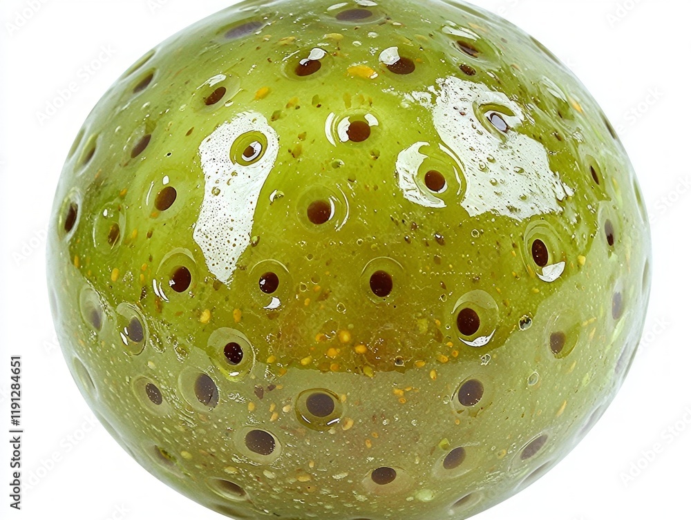 Poster detailed look single pickled cucumber highlights its bright green color and bumpy surface. cucumber 