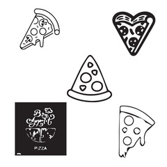 National Pizza Day vector design icon symbol 