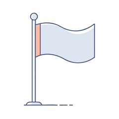 flag at half mast vector icon, flag at half mast vector illustration - simple illustration of flag at half mast, perfect for logos and icons flag at half mast