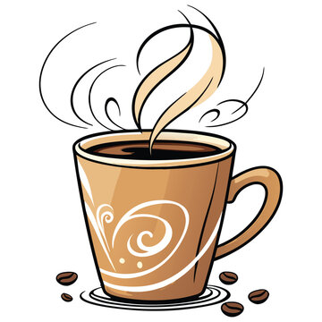 recommend clip art: A cup coffee or cup vector art