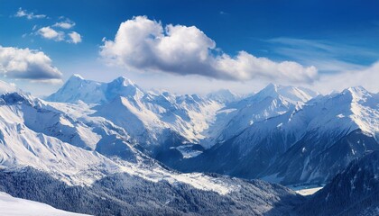 Fototapeta premium snow covered mountains, switzerland, cold, travel, panorama, view, mount, high, 