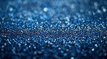 Fototapeta premium Abstract Blue Glitter Sparkle Background Texture