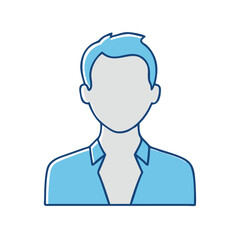 man silhouette vector icon, man silhouette vector illustration - simple illustration of man silhouette, perfect for logos and iconsman silhouette