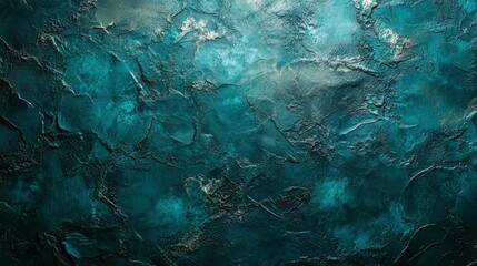 Deep Teal Textured Background Abstract Dark Blue Green Wall Surface