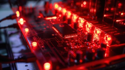 Radiant Analog Processor Illuminated in High-Definition Photography