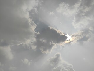 clouds and sun