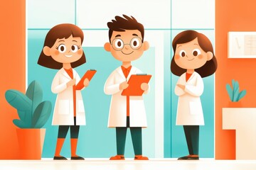 Confident Nurse Portrait in Bright and Modern Medical Environment