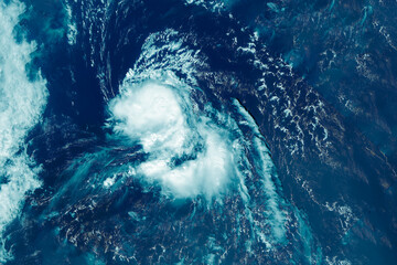 Hurricane, storm from space. Elements of this image furnished by NASA