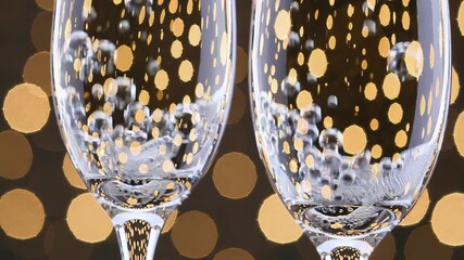 Sophisticated Celebration with Champagne Glasses