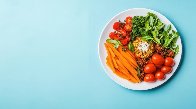 A splitscreen of a healthy meal vs a processed, toxic meal, contrasting food choices and health risks