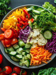 Vibrant Vegetarian Salad