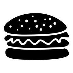 Hamburger icon in glyph style