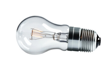 Classic light bulb with exposed filament showcasing a vintage design in a modern setting