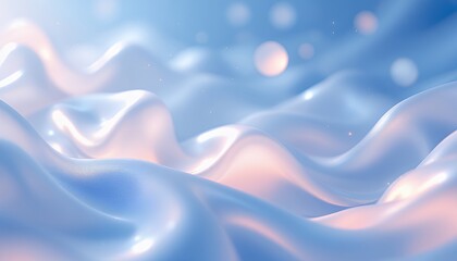 Abstract Blue and Pink Wavy Silk Texture Background