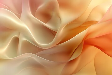 Obraz premium Abstract Draped Fabric in Warm Tones