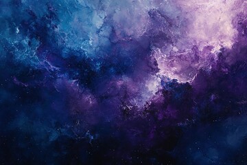 Obraz premium Cosmic Nebula: Blue and Purple Hues