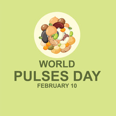 world pulses day vector design template 