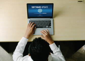 Software update on computer for modish version of device software upgrade