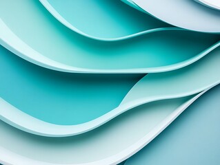 Fototapeta premium abstract waves with teal coral modern texture
