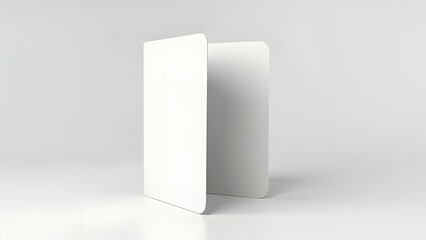 folder mockup, open and closed 3d