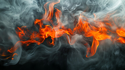 Fototapeta premium fiery sparks flying through the air from a roaring bonfire
