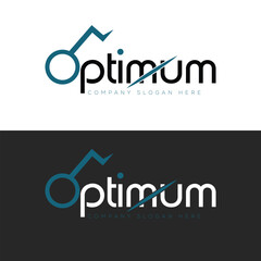 Company optimum logo design template