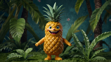 pineapple in the palm