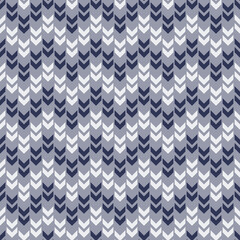 Blue and gray seamless pattern with arrows