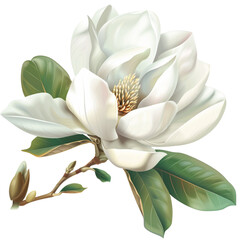 Beautiful Flower Clipart Vector Illustration - Floral Design for Graphics