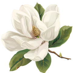 Obraz premium Beautiful Flower Clipart Vector Illustration - Floral Design for Graphics